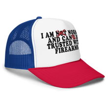 Load image into Gallery viewer, FIREARMS HAT - FREDDIE&#39;SFIREARMS HATFREDDIE&#39;SFREDDIE&#39;S6494987_15909White / Royal / RedFIREARMS HAT - FREDDIE&#39;SFIREARMS HATFREDDIE&#39;SFREDDIE&#39;S6494987_15909White / Royal / RedFIREARMS HAT
