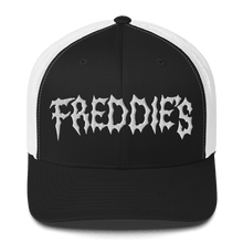 Load image into Gallery viewer, FREDDIE&#39;S 2023 TRUCKER CAP - FREDDIE&#39;SFREDDIE&#39;S 2023 TRUCKER CAPFREDDIE&#39;SFREDDIE&#39;S6258585_8748Black/ WhiteFREDDIE&#39;S 2023 TRUCKER CAP - FREDDIE&#39;SFREDDIE&#39;S 2023 TRUCKER CAPFREDDIE&#39;SFREDDIE&#39;S6258585_8748Black/ WhiteFREDDIE&#39;S 2023 TRUCKER CAP - FREDDIE&#39;SFREDDIE&#39;S 2023 TRUCKER CAPFREDDIE&#39;SFREDDIE&#39;S6258585_8748Black/ WhiteFREDDIE&#39;S 2023 TRUCKER CAP
