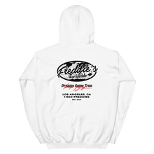 Load image into Gallery viewer, FREDDIE&#39;S WORLDWIDE HOODIE - FREDDIE&#39;SFREDDIE&#39;S WORLDWIDE HOODIEFREDDIE&#39;SFREDDIE&#39;S5615510_5522WhiteSFREDDIE&#39;S WORLDWIDE HOODIE
