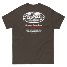 Load image into Gallery viewer, FREDDIE&#39;S WORLDWIDE T - SHIRT - FREDDIE&#39;SFREDDIE&#39;S WORLDWIDE T - SHIRTFREDDIE&#39;SFREDDIE&#39;S9551584_15837Dark ChocolateSFREDDIE&#39;S WORLDWIDE T - SHIRT - FREDDIE&#39;SFREDDIE&#39;S WORLDWIDE T - SHIRTFREDDIE&#39;SFREDDIE&#39;S9551584_15837Dark ChocolateSFREDDIE&#39;S WORLDWIDE T - SHIRT
