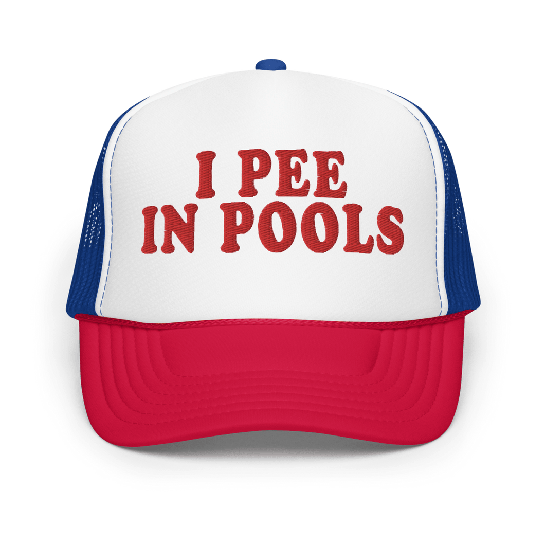 I PEE IN POOLS HAT - FREDDIE'SI PEE IN POOLS HATFREDDIE'SFREDDIE'S1455428_15909White / Royal / RedI PEE IN POOLS HAT
