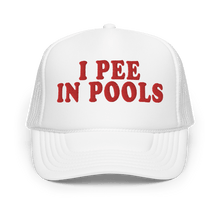 Load image into Gallery viewer, I PEE IN POOLS HAT - FREDDIE&#39;SI PEE IN POOLS HATFREDDIE&#39;SFREDDIE&#39;S1455428_15905WhiteI PEE IN POOLS HAT
