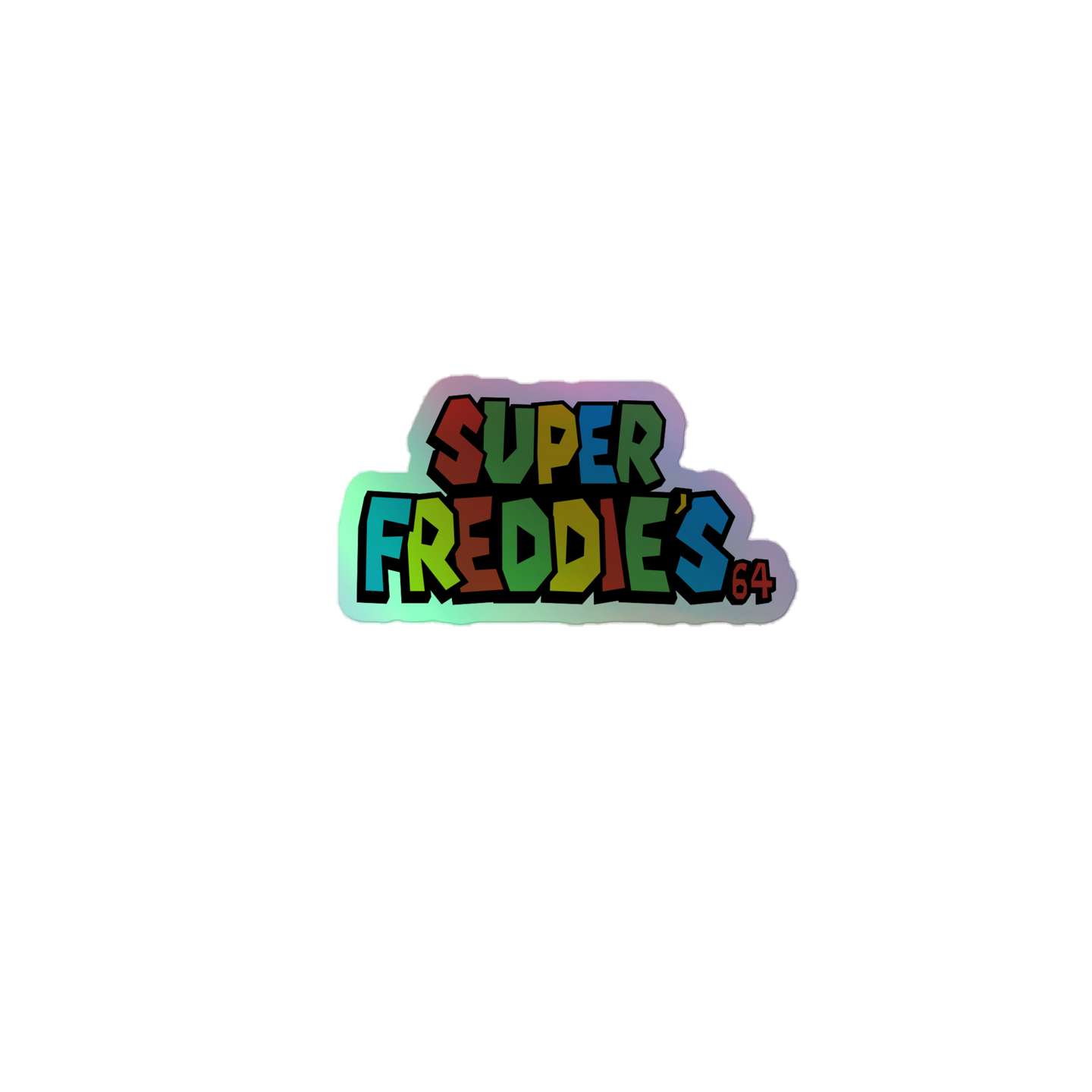 SUPER FREDDIE'S 64 HOLOGRAPHIC STICKER